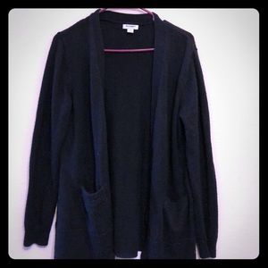 black cardigan